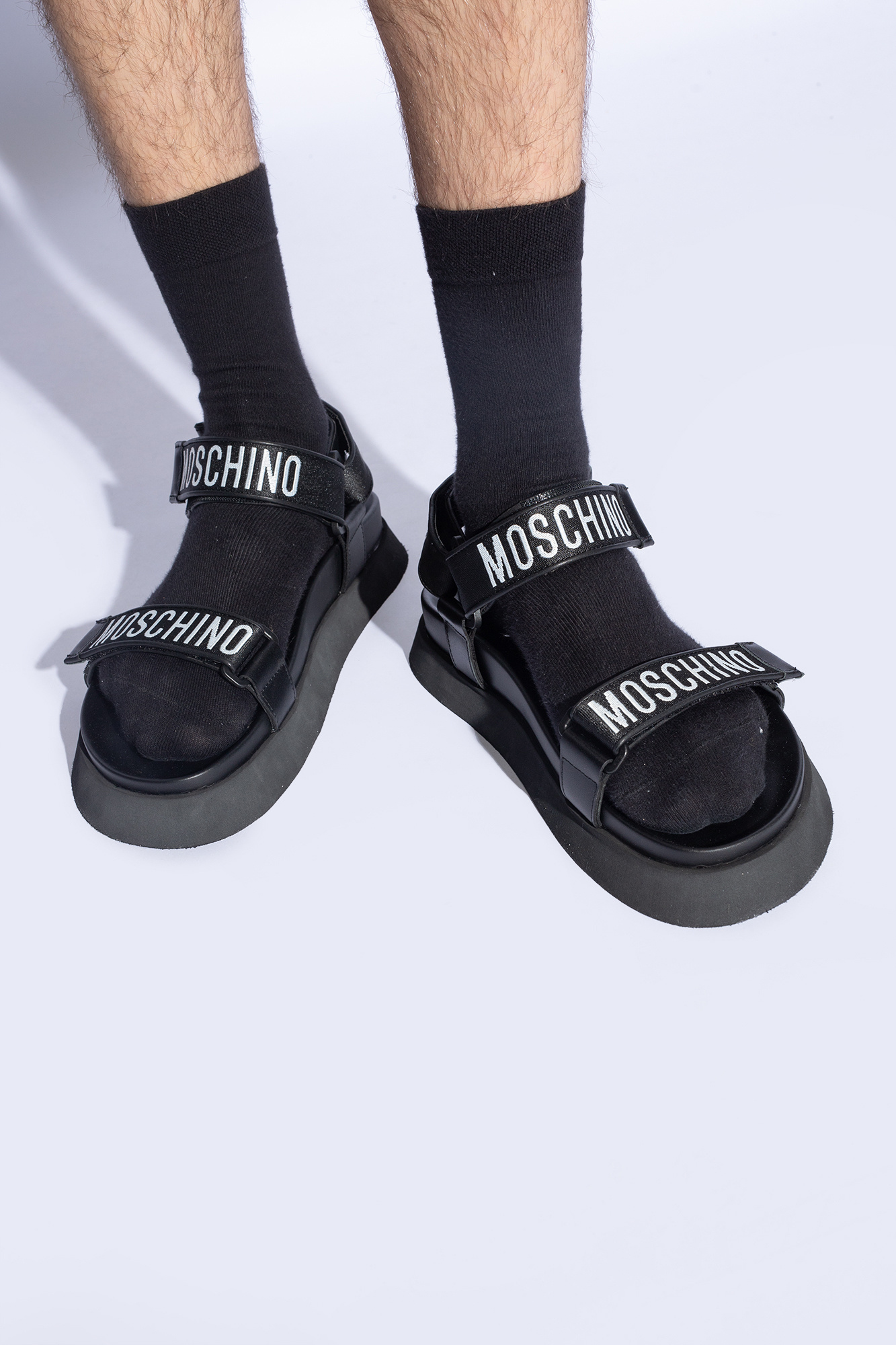 Moschino Sandals with logo | Men's Shoes | Vitkac